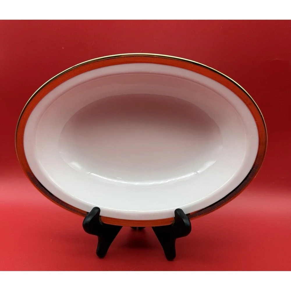 Vintage Richard Ginori Dorato Oval Vegetable Serving/Veggie Bowl 9 7/8